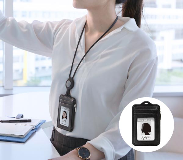 [識別證套－皮革款]識別證、卡夾、零錢包 一起帶著走