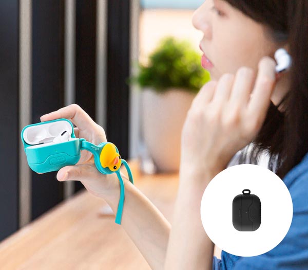 [AirPods Pro保護套]彈力開合，即時聆聽