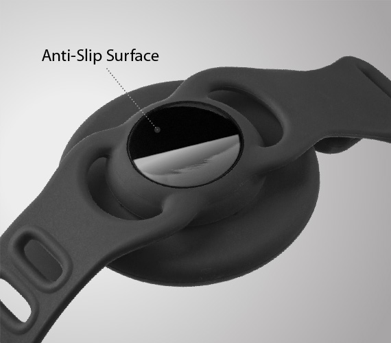 The optimized molecular treatment on the back ensures that the strap fits tightly around the bike's handlebar, preventing the phone from slipping or moving