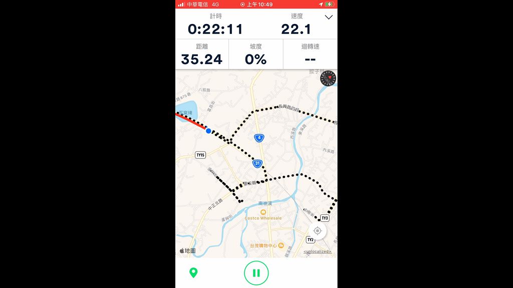 VELODASH聖誕騎跡｜麋鹿拉雪橇｜ GPS Art初體驗｜點對點導航與航跡路線 