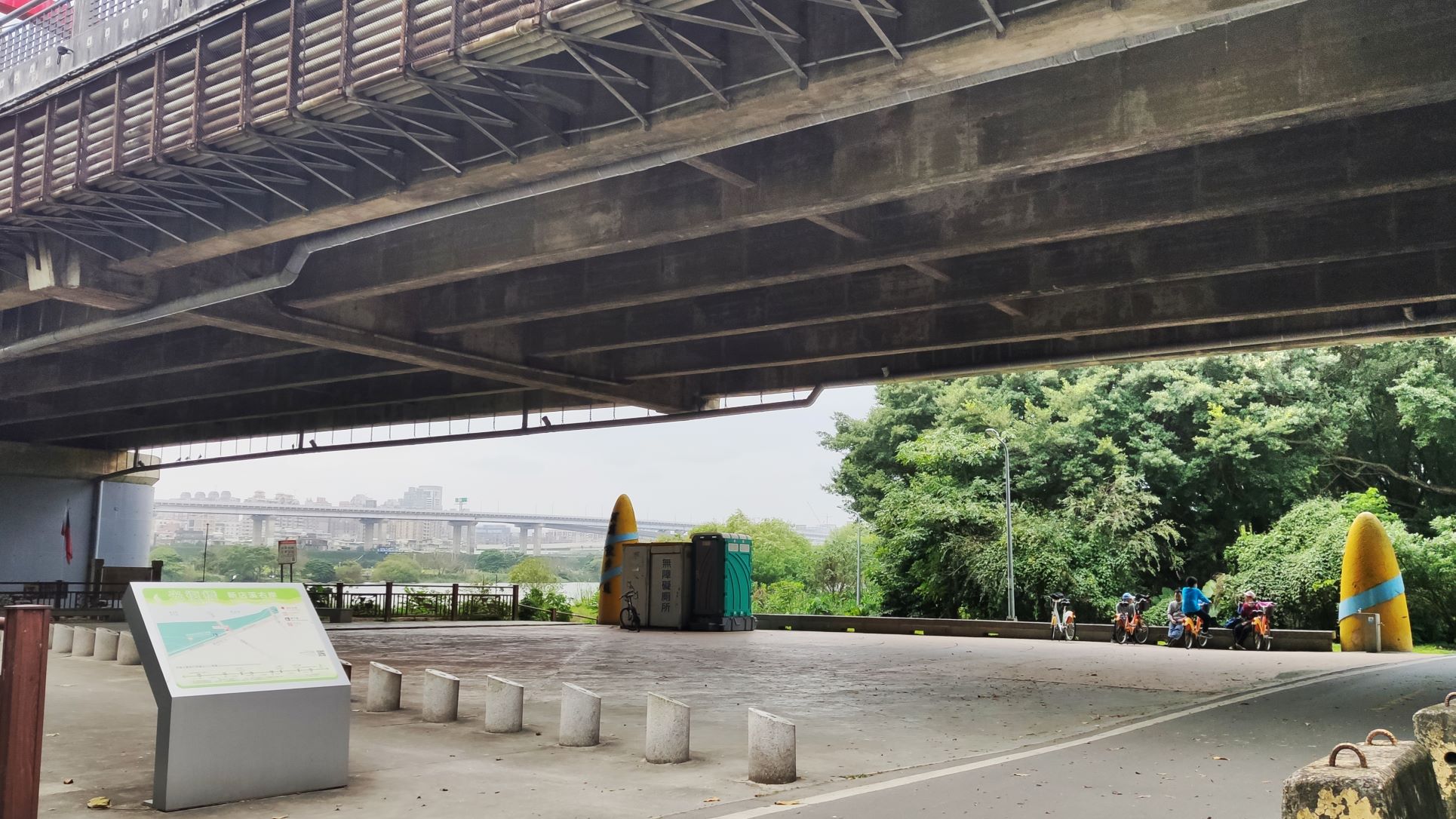 Recommended Taipei Running Route Turnaround Point - Under Guangfu Bridge