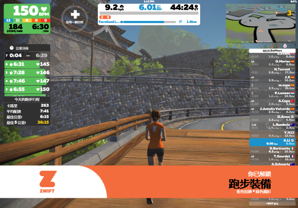 Zwift虛擬運動APP跑步