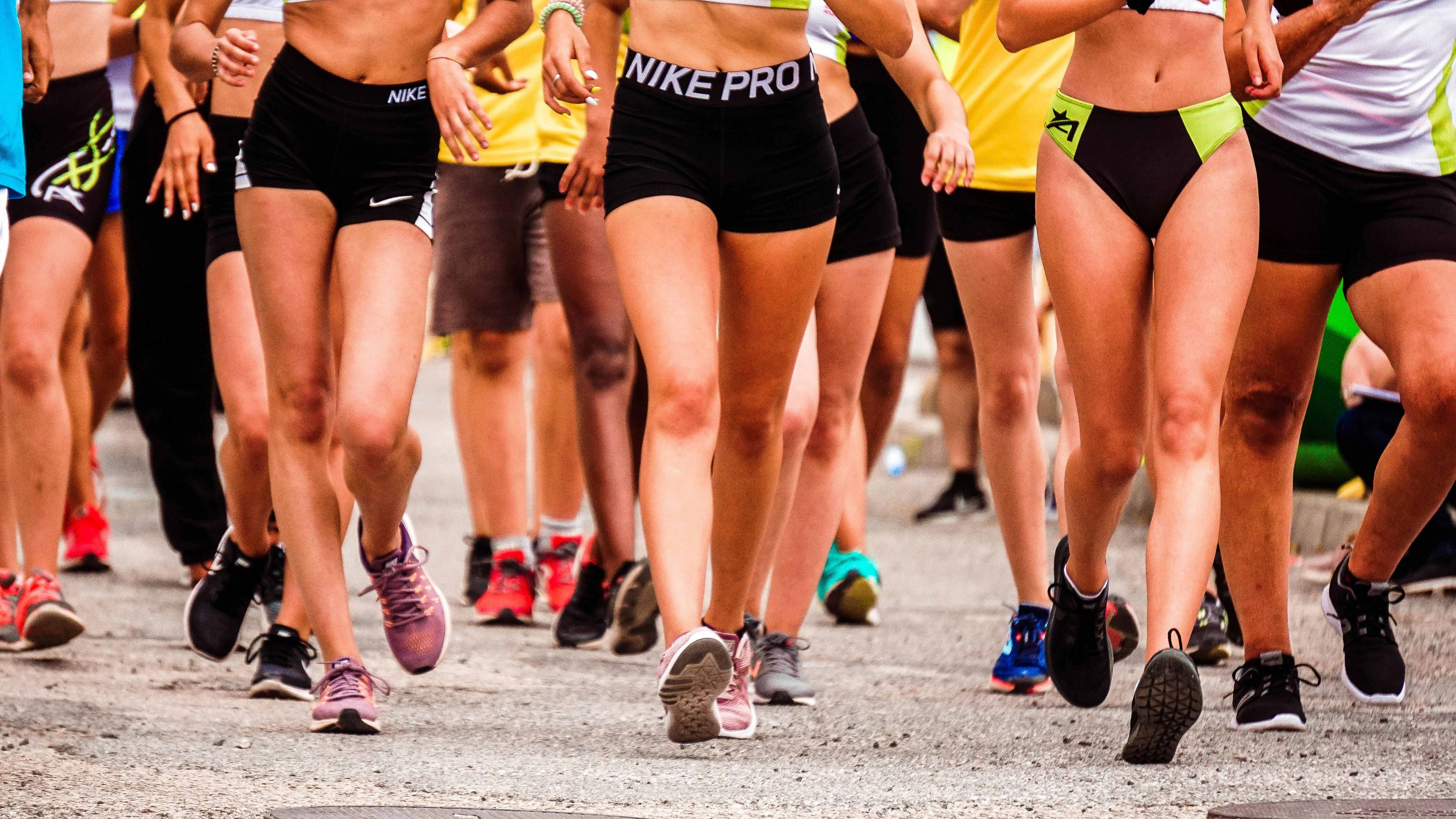 Various running shoes