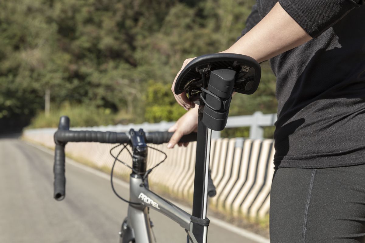 Person with a bike